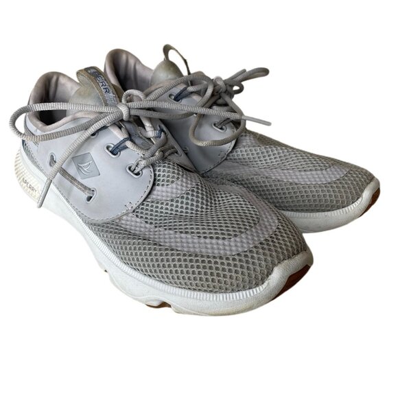 Sperry Top-Sider Women's 7 Seas 3-Eye Gray Boat Shoes Sneakers Size 7 - Picture 1 of 16